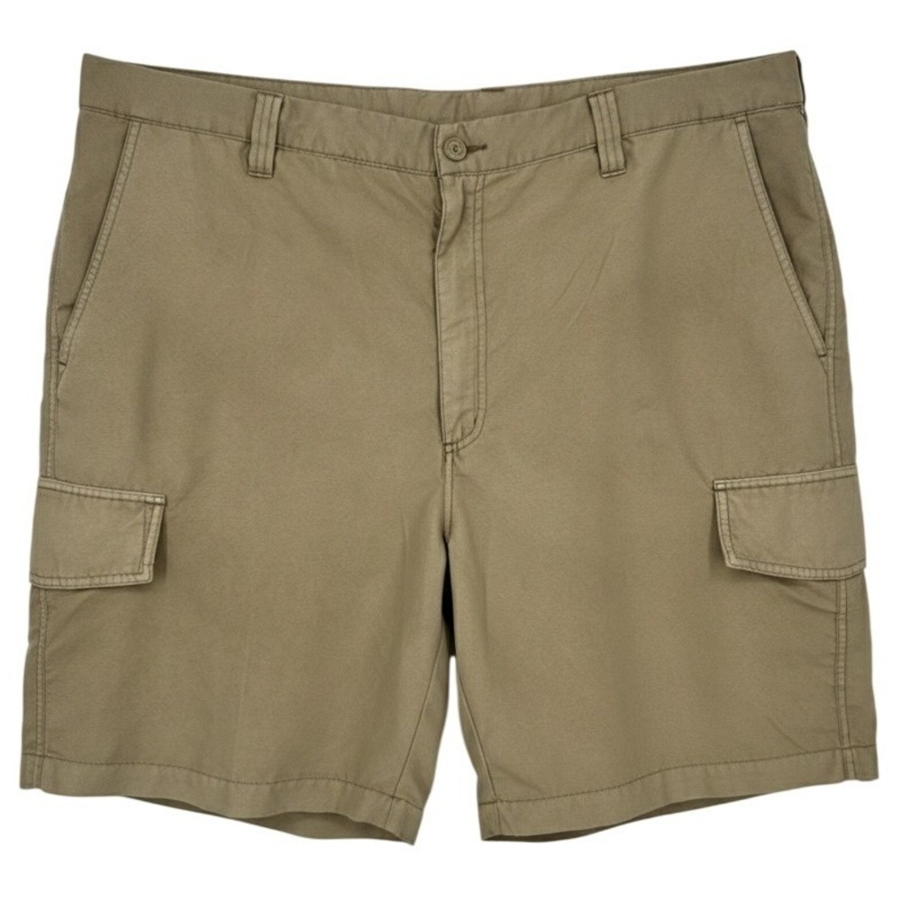 NEW Roundtree Yorke Mens Beige Cargo Shorts Size 46 x 9‎ Outdoor Casual